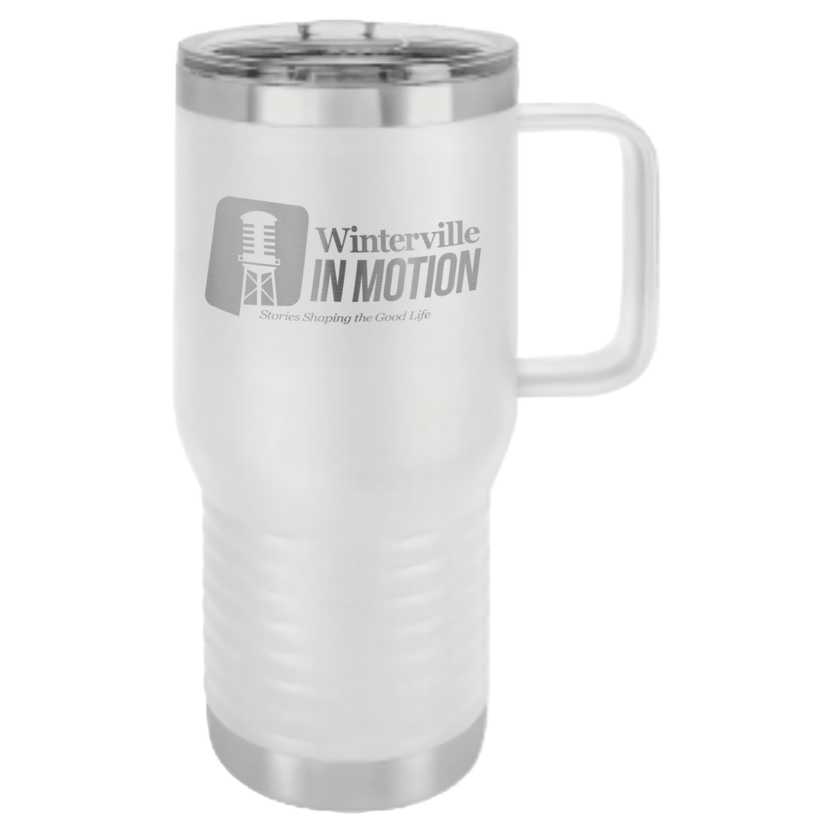 20 oz. Travel Mug (White) - inmotion