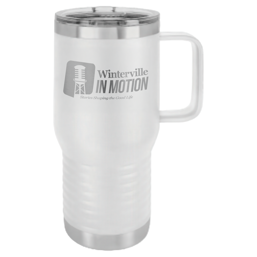 20 oz. Travel Mug (White) - inmotion