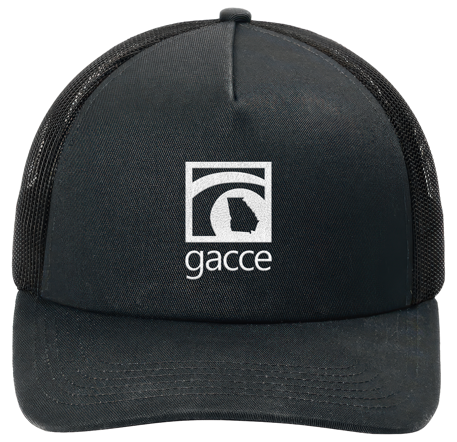 Black/Black 5-Panel Snapback Cap
