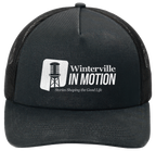 Black/Black 5-Panel Snapback Cap - inmotion