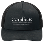 Black/Black 5-Panel Snapback Cap