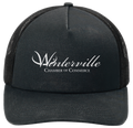 Black/Black 5-Panel Snapback Cap