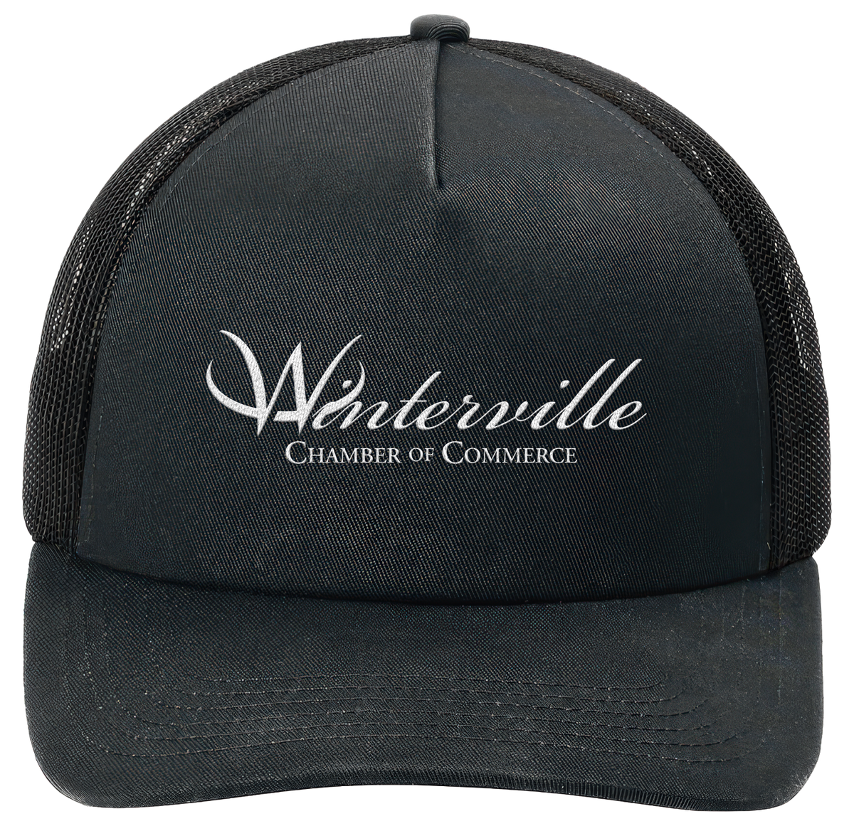 Black/Black 5-Panel Snapback Cap