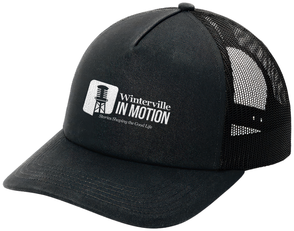 Black/Black 5-Panel Snapback Cap - inmotion