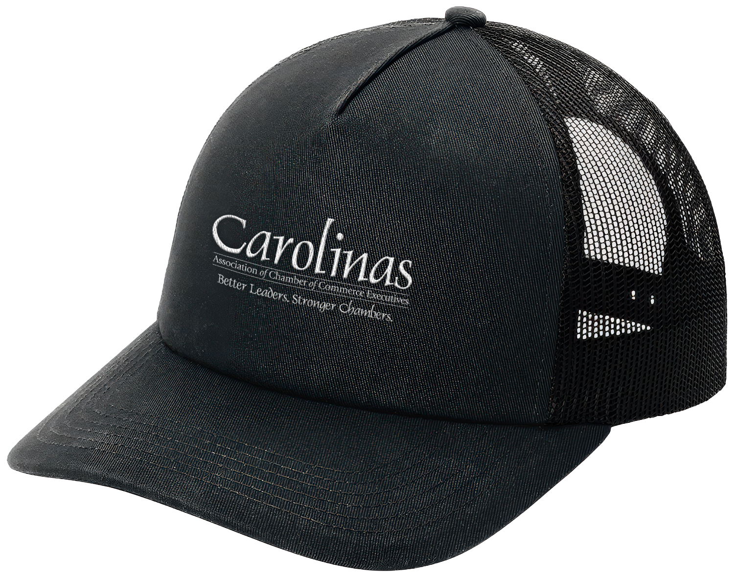 Black/Black 5-Panel Snapback Cap