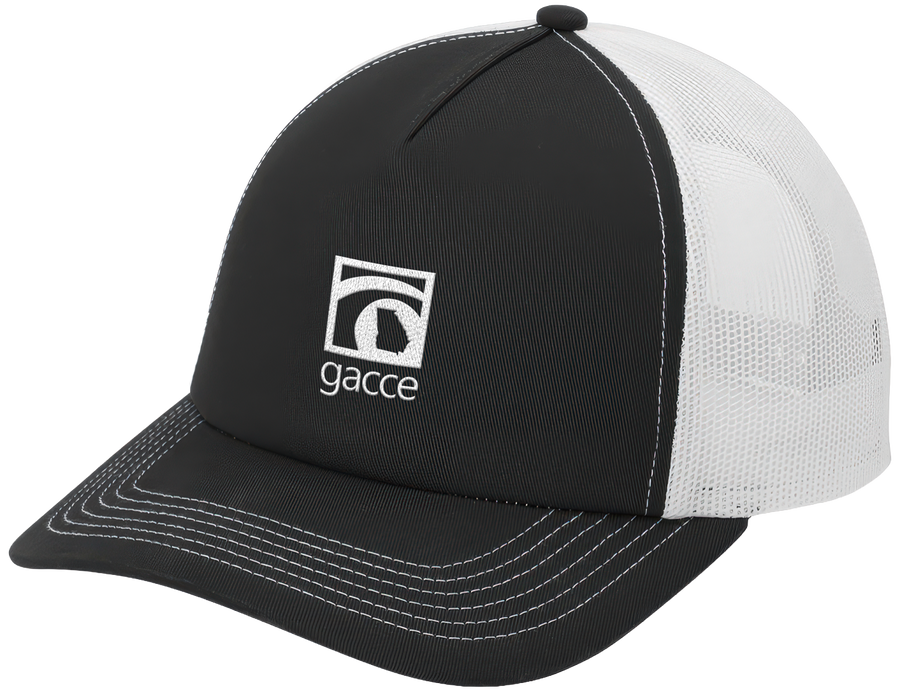 Black/White 5-Panel Snapback Cap