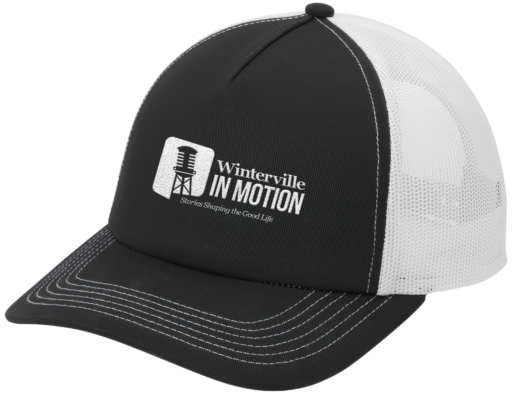 Black/White 5-Panel Snapback Cap - inmotion