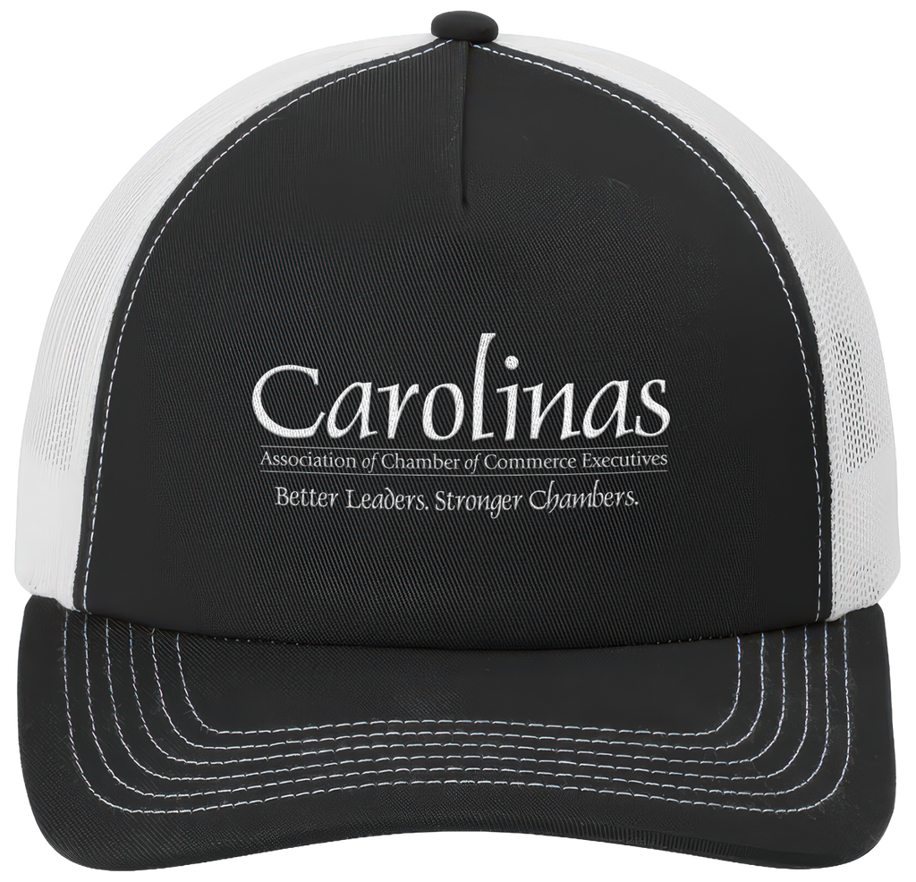 Black/White 5-Panel Snapback Cap