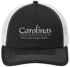 Black/White 5-Panel Snapback Cap