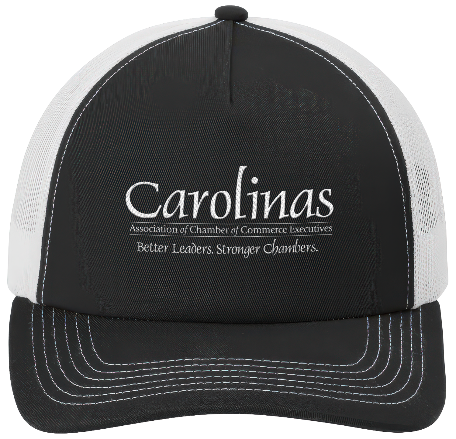 Black/White 5-Panel Snapback Cap