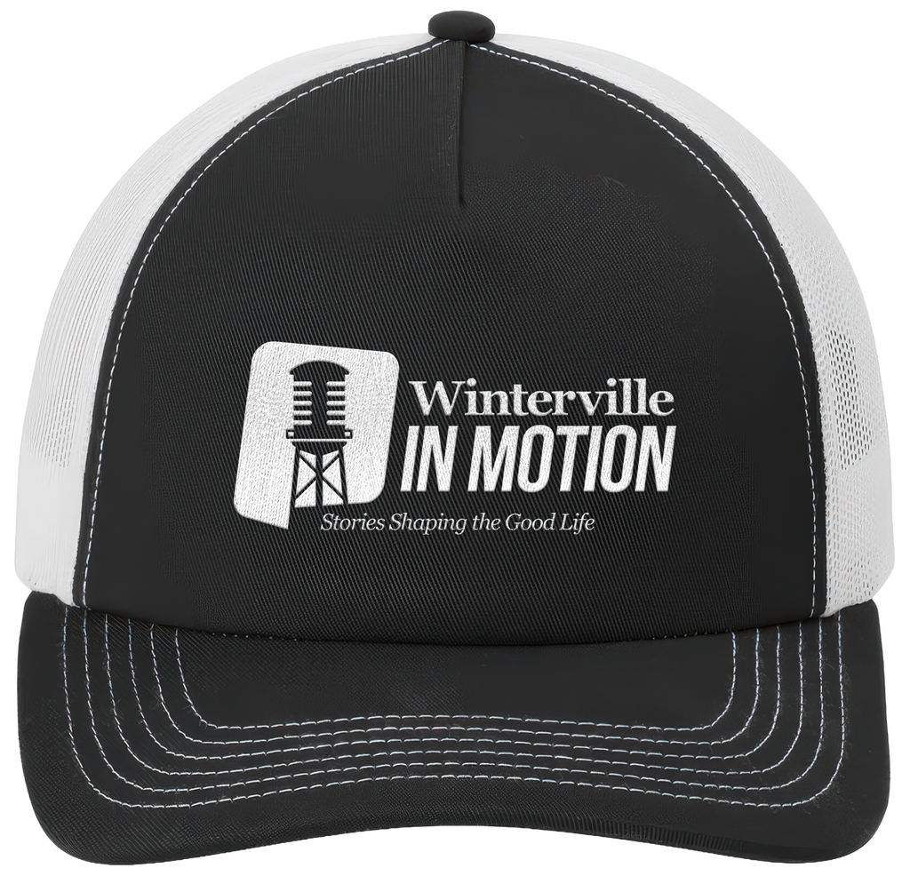 Black/White 5-Panel Snapback Cap - inmotion