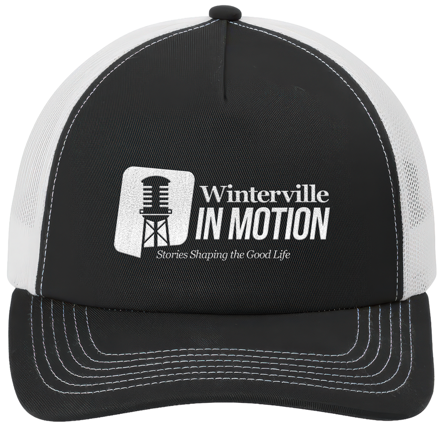 Black/White 5-Panel Snapback Cap - inmotion
