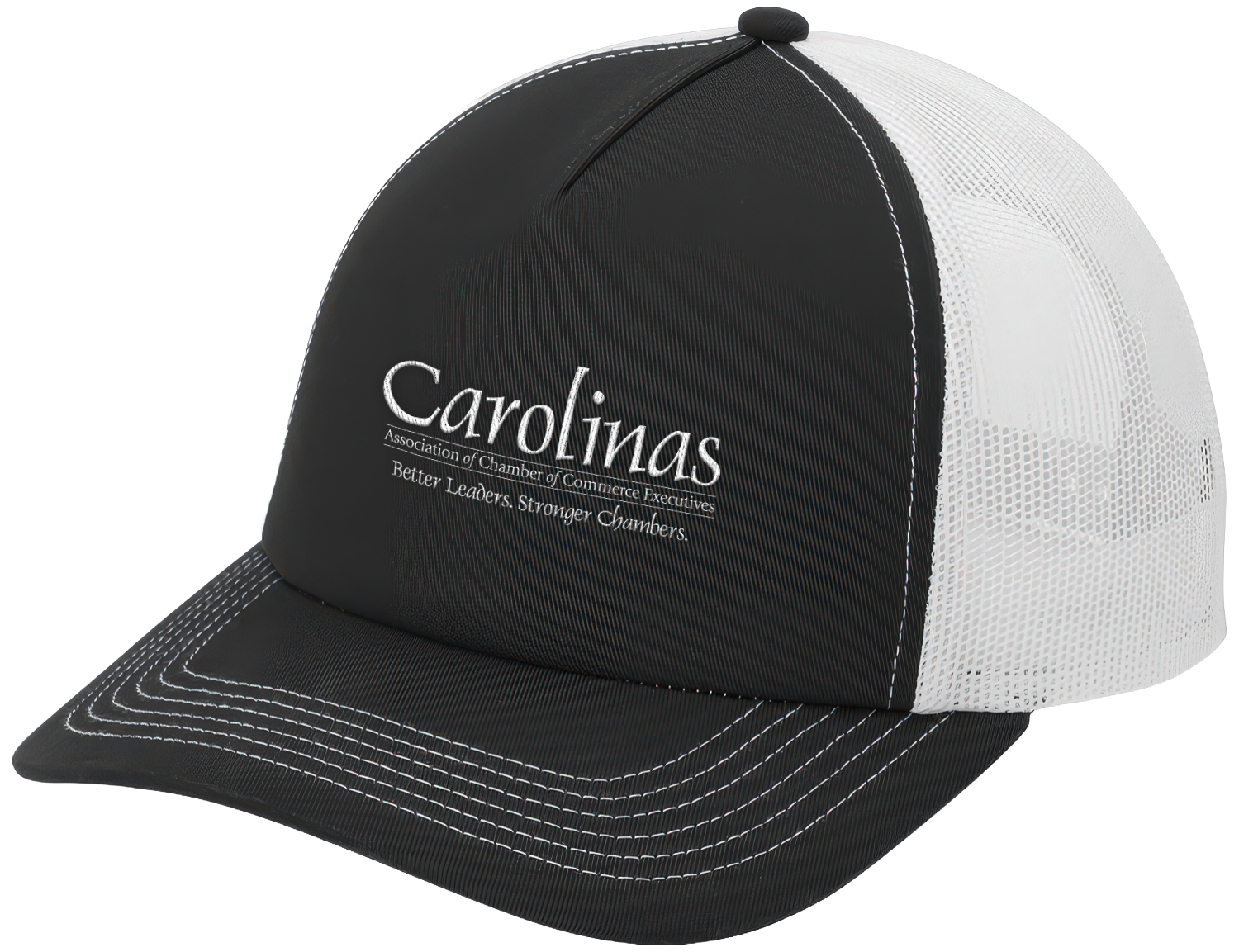 Black/White 5-Panel Snapback Cap