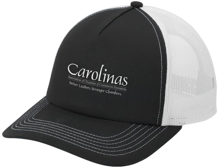 Black/White 5-Panel Snapback Cap