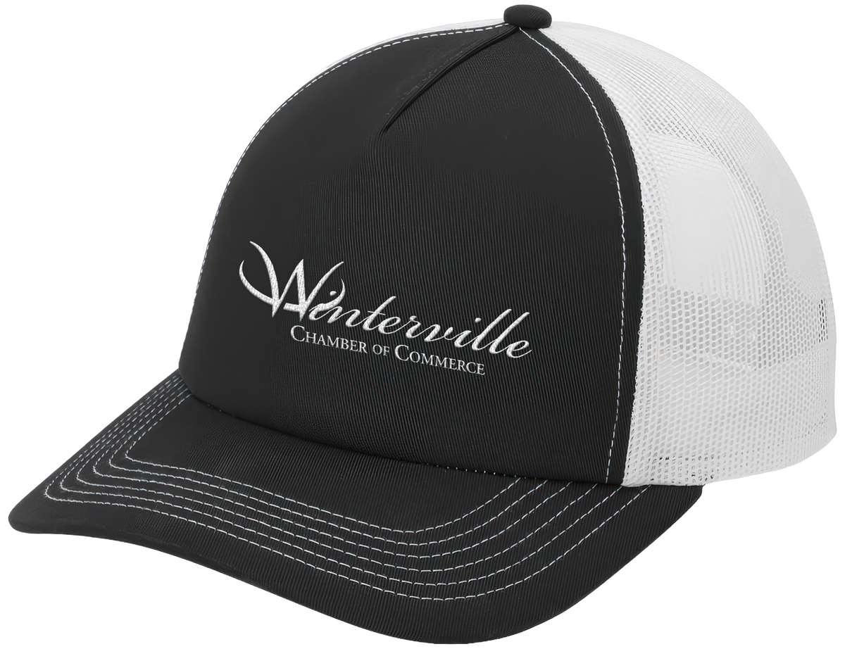 Black/White 5-Panel Snapback Cap