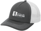 Grey Steel/White 5-Panel Snapback Cap - inmotion