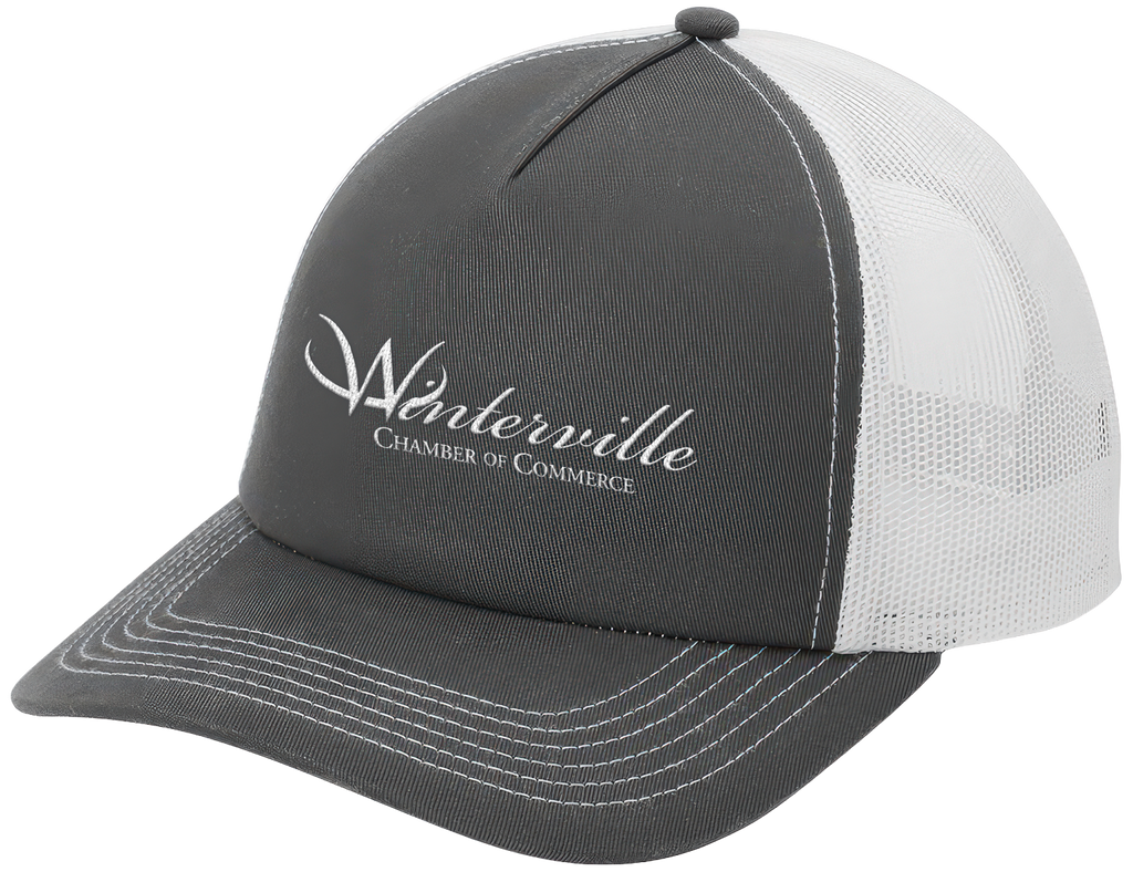 Grey Steel/White 5-Panel Snapback Cap