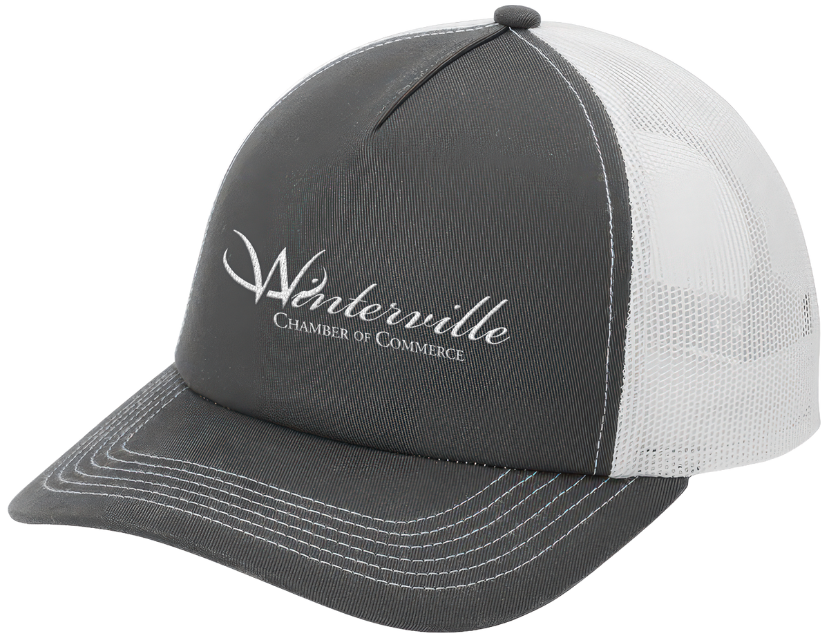 Grey Steel/White 5-Panel Snapback Cap
