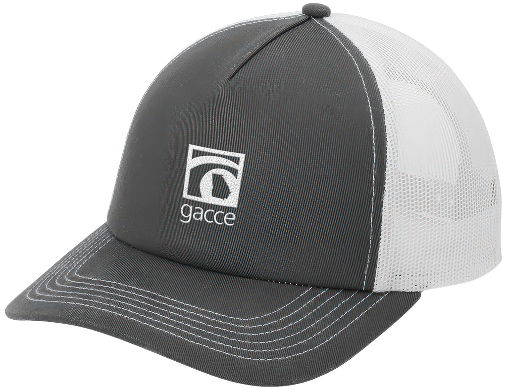 Grey Steel/White 5-Panel Snapback Cap