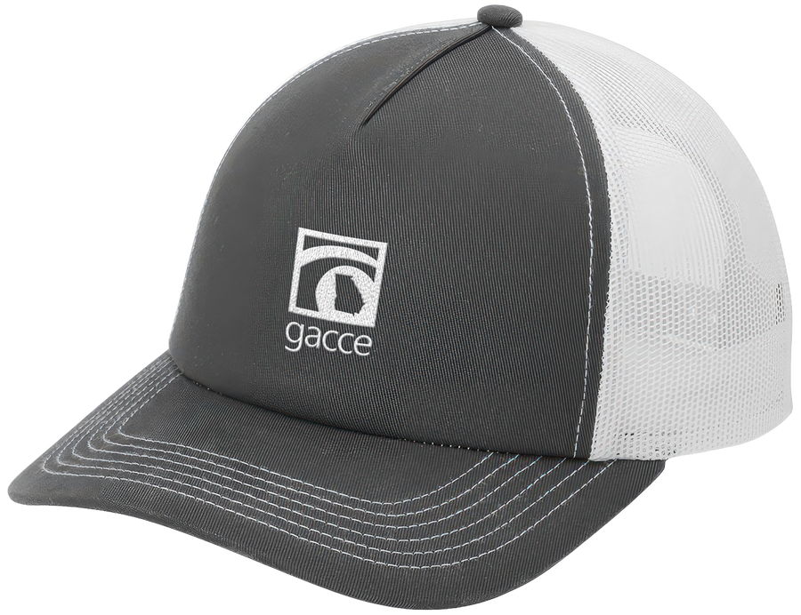 Grey Steel/White 5-Panel Snapback Cap