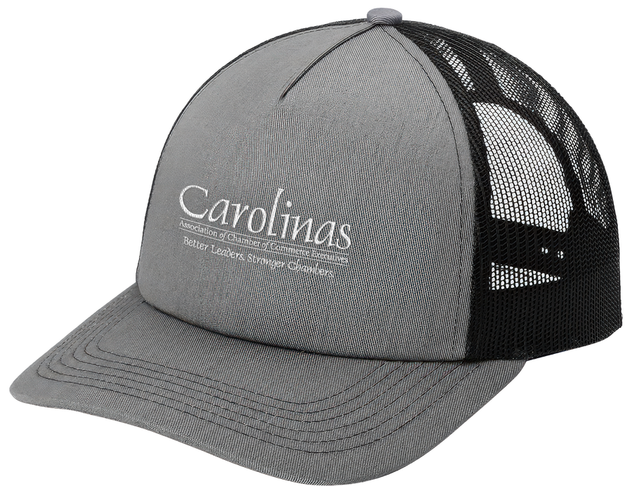 Heather Grey/Black 5-Panel Snapback Cap