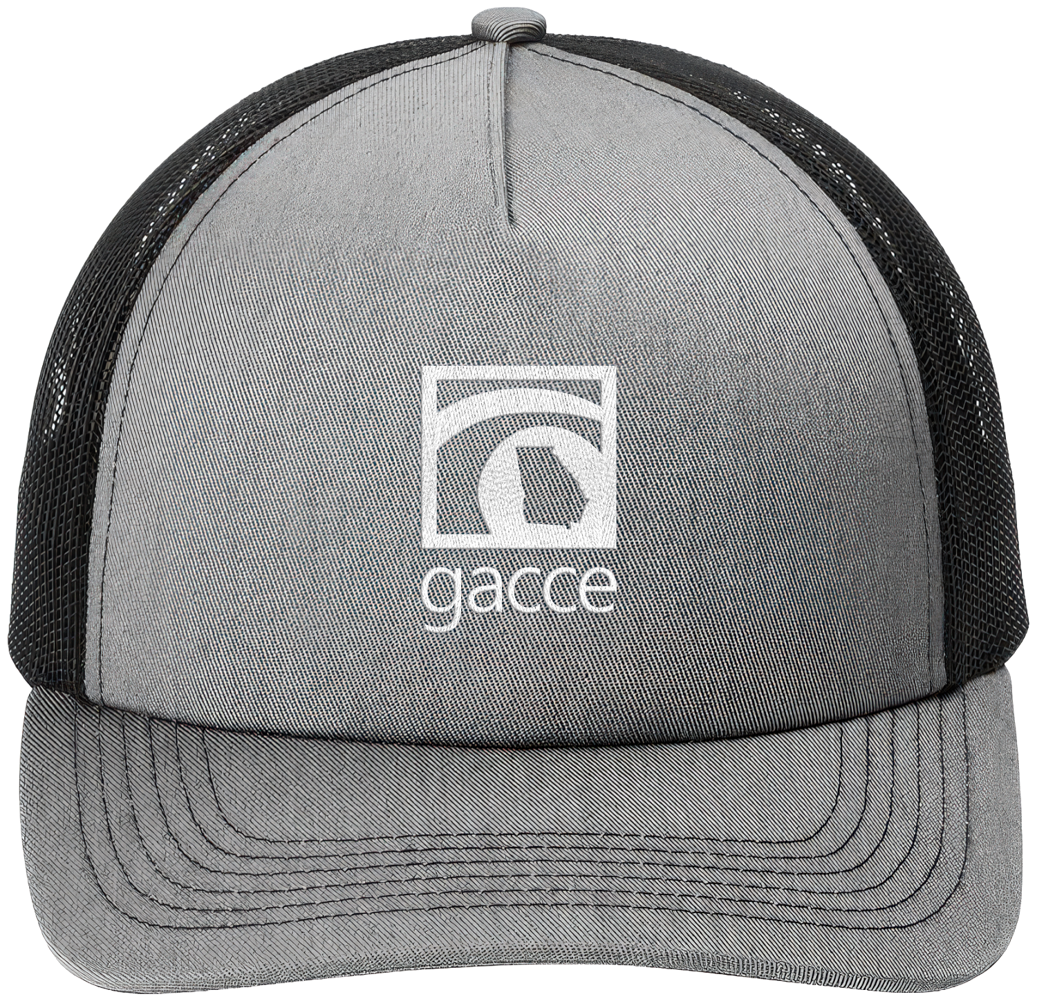 Heather Grey/Black 5-Panel Snapback Cap