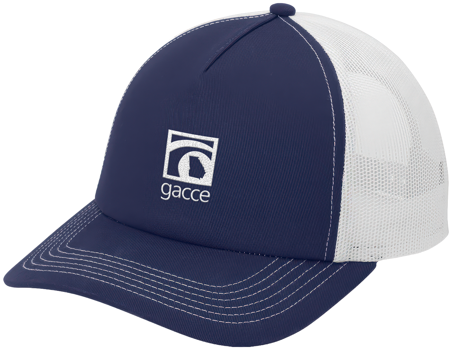 True Navy/White 5-Panel Snapback Cap