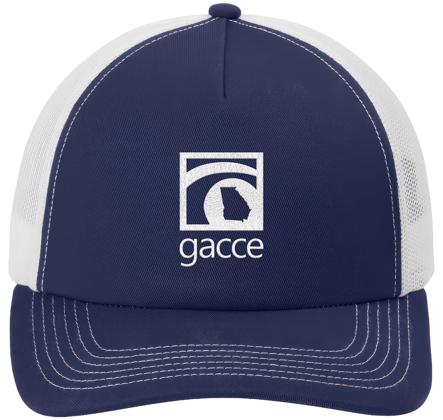 True Navy/White 5-Panel Snapback Cap