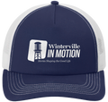 True Navy/White 5-Panel Snapback Cap - inmotion