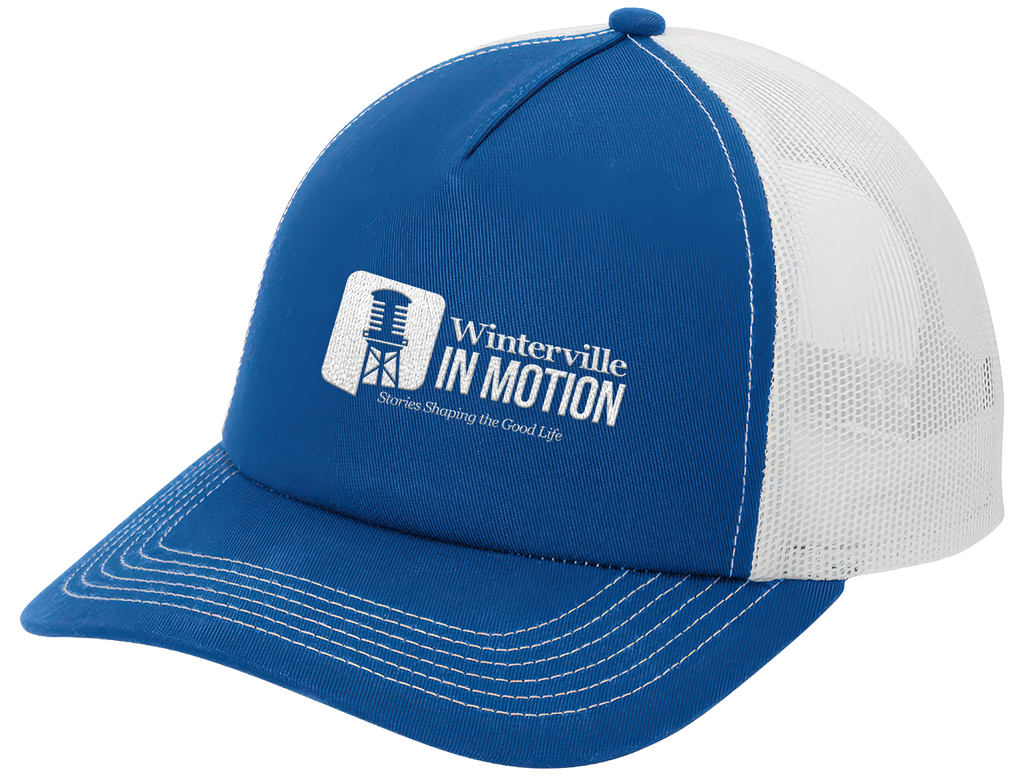 Patriot Blue/White 5-Panel Snapback Cap - inmotion