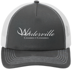 Grey Steel/White 5-Panel Snapback Cap