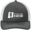 Grey Steel/White 5-Panel Snapback Cap - inmotion