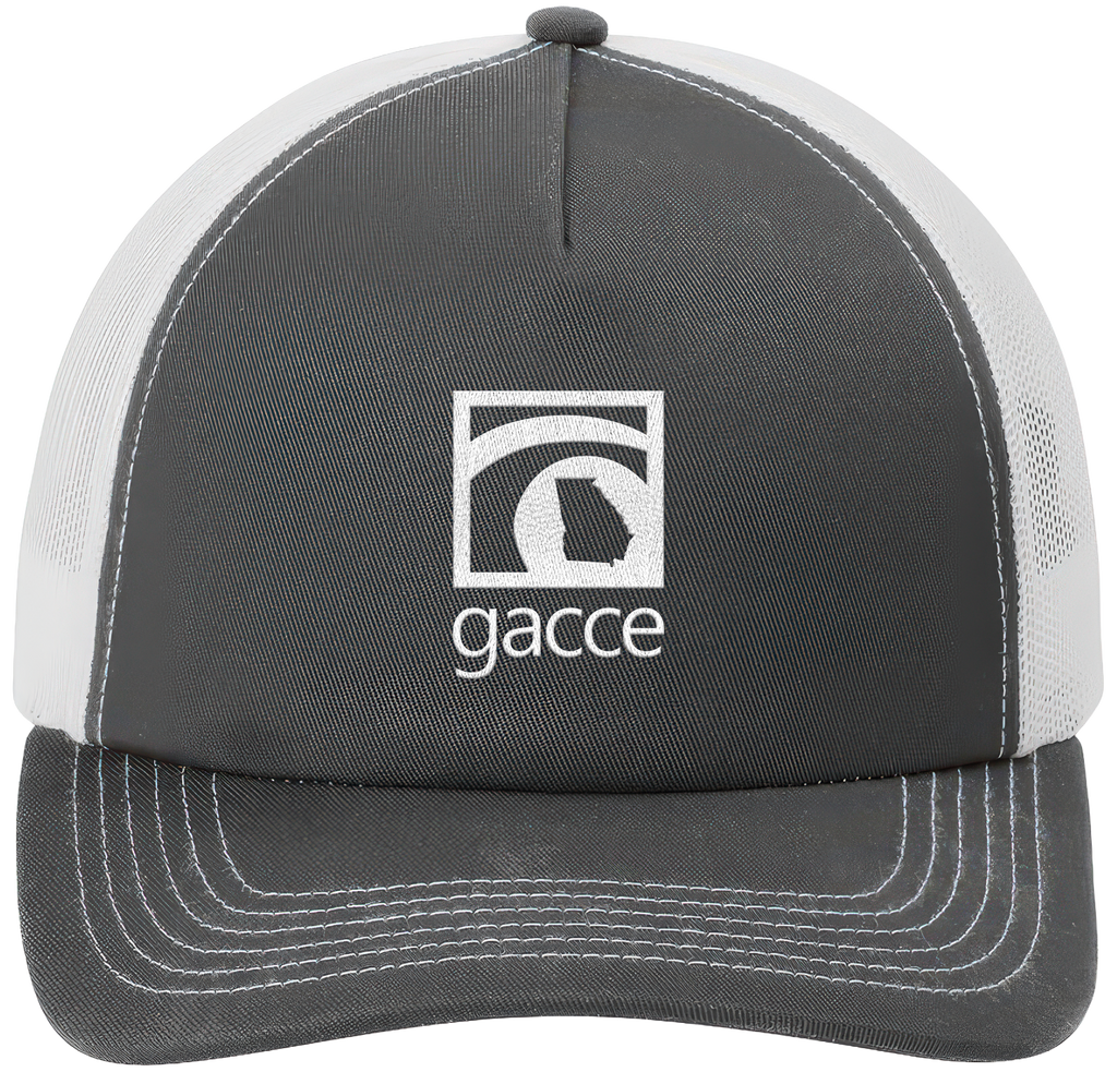 Grey Steel/White 5-Panel Snapback Cap